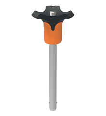 Ball Lock Pins - Single Acting - Orange Plastic Handle