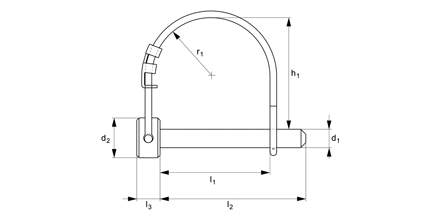 Lock Pin - Round Wire - Double