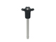 Product QR1704, Ball Lock Pins - Single Acting - Black Plastic Handle self-locking - stainless steel 1.4305 (AISI 303)
