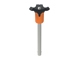 Product QR1736, Ball Lock Pins - Single Acting - Orange Plastic Handle self-locking - stainless steel 1.4542 (AISI 630)