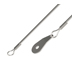 Product LA1050, Lanyard - Loop to Teardrop Tab tab and crimps stainless steel