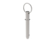 Product PP1212, Detent Pin - Ring Handle - Shoulder stainless steel