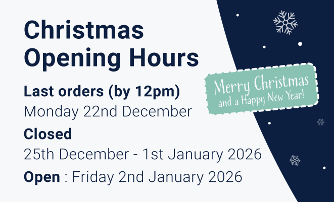 Christmas Opening Times banner