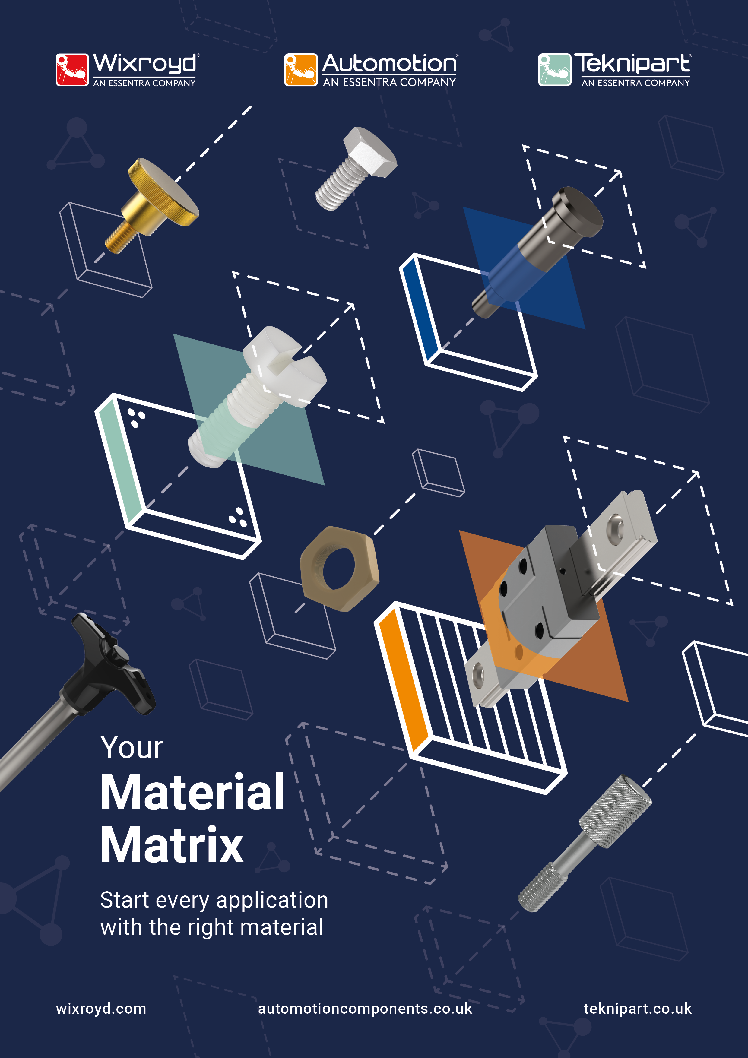 Front cover of the Wixroyd Group's Your Materials Matrix catalogue