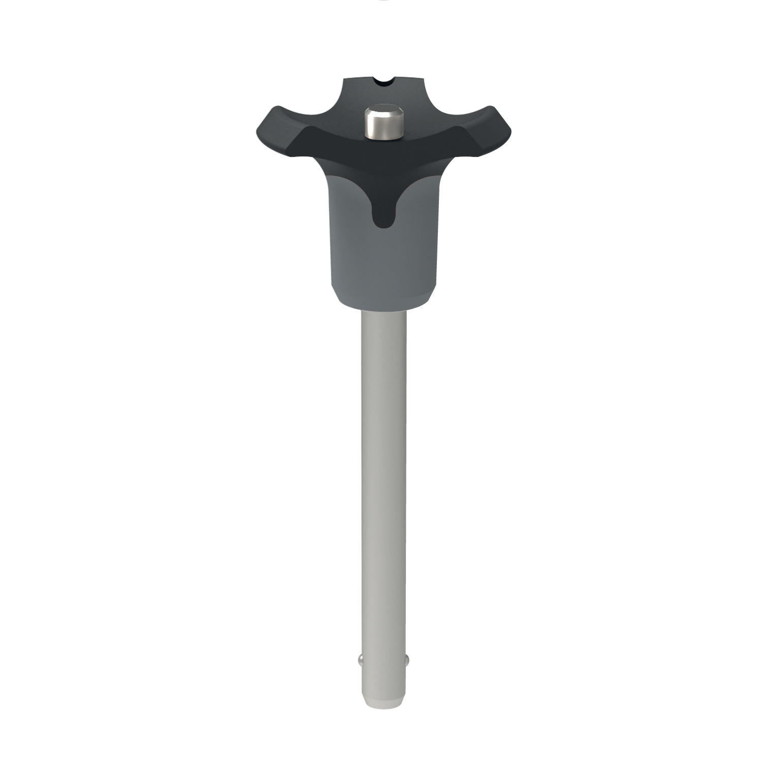 QR1716 - Ball Lock Pins - Single Acting - Grey Plastic Handle