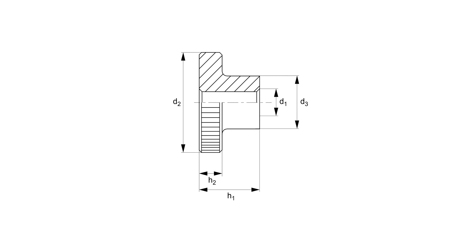 B0103.B0 Brass Knurled Nuts