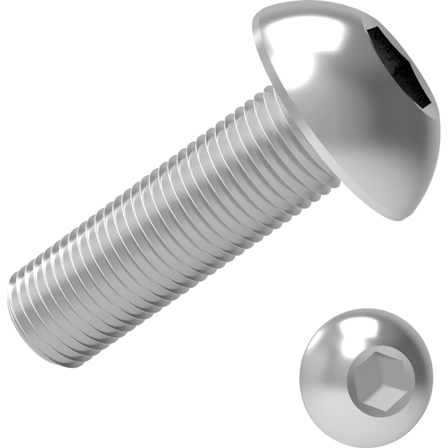 Button Head Machine Screws