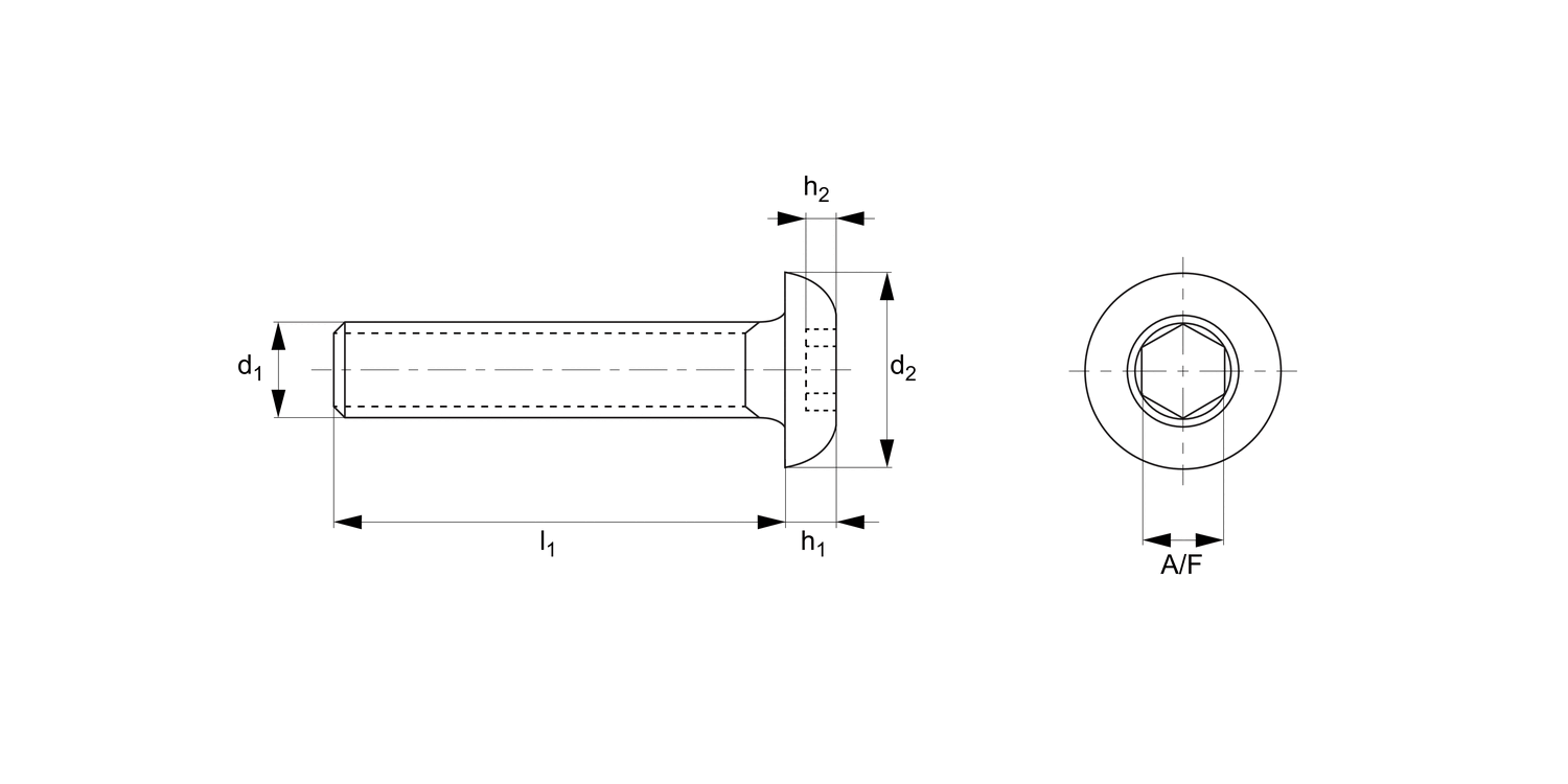 T0019.T5 Buttonhead Socket Cap Screw