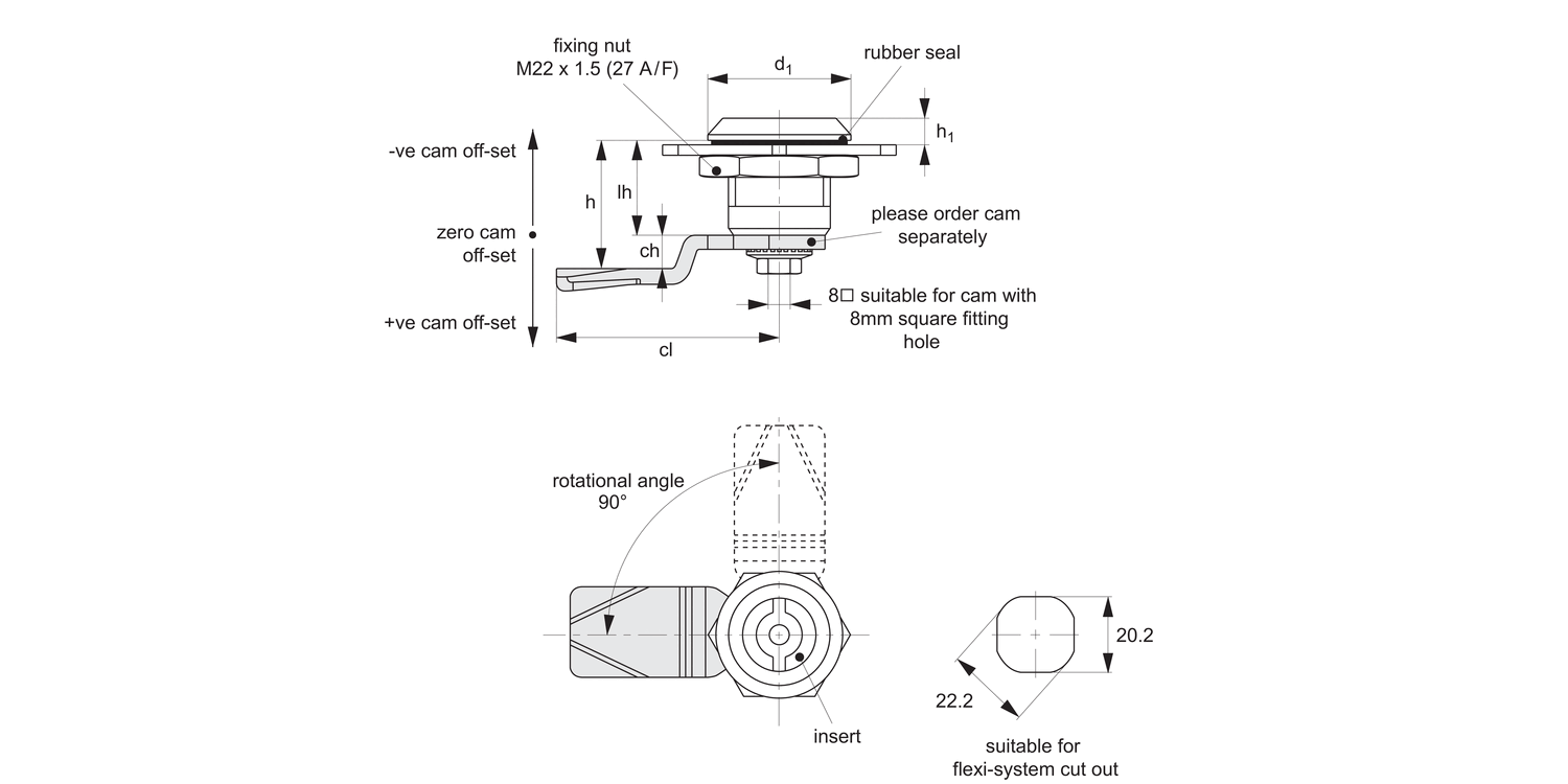 CC0400 Cam Latches - Flexi-System