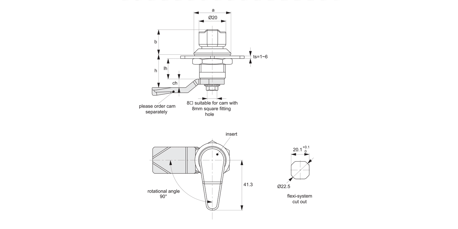 CC0440 Cam Latches - Flexi-System