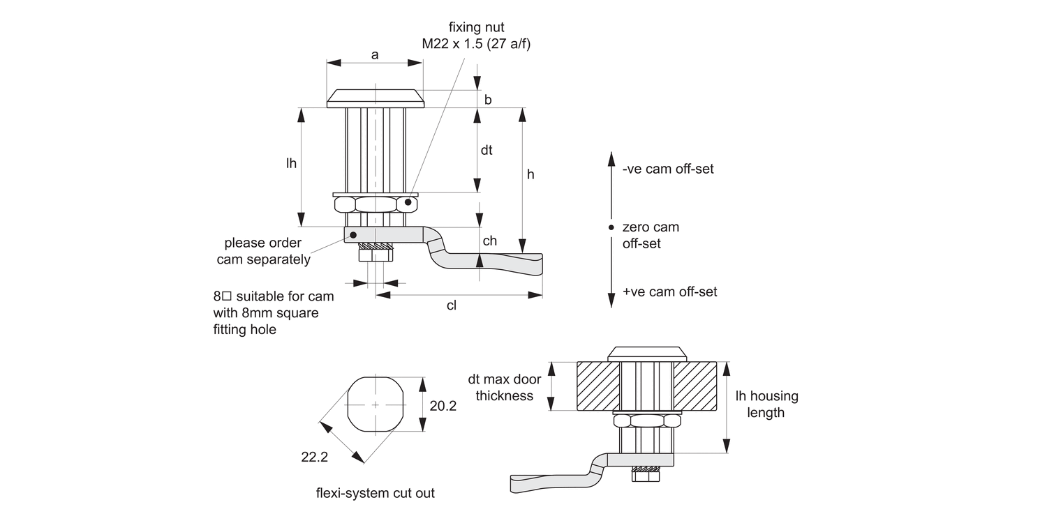 CC0460 Cam Latches - Flexi-System