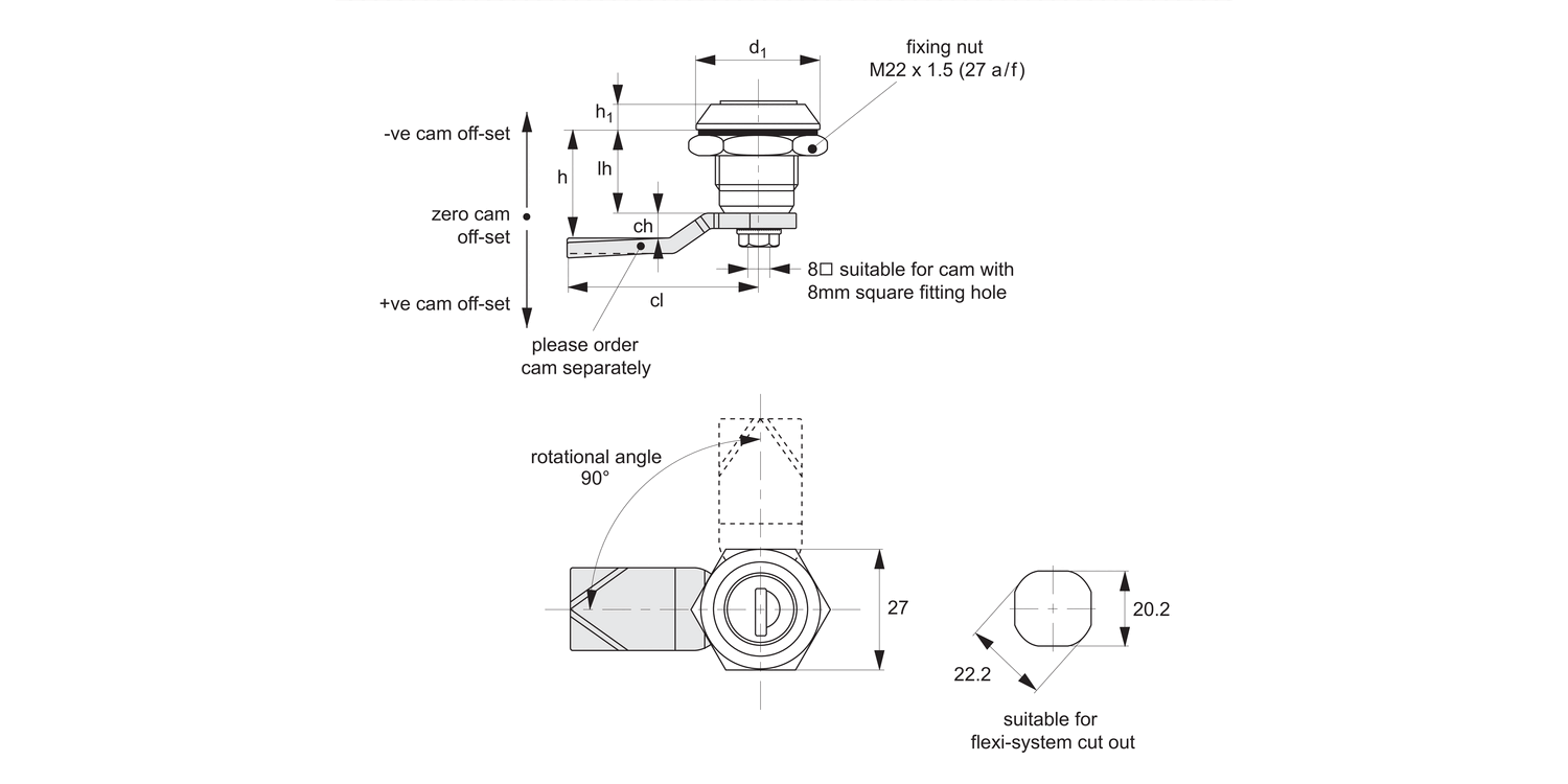 CC2010 Cam Locks - Flexi-System
