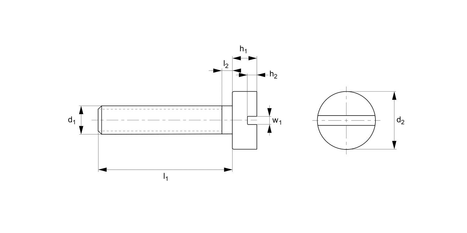 N0512.NP Slotted Cheese Head Screw