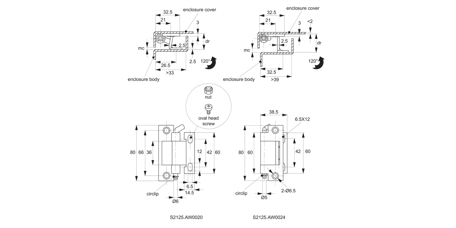 HH0730 Concealed Pivot Hinges - Lift Off