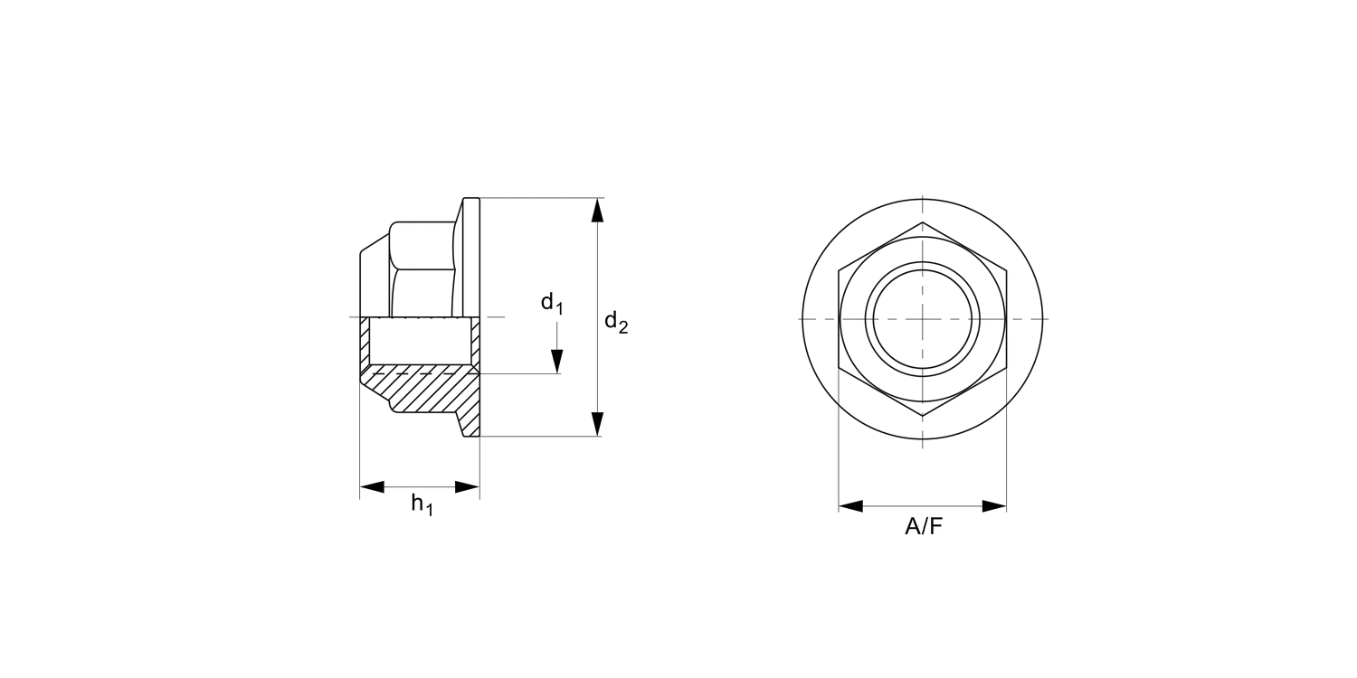 T0533.T2 Flanged Nuts
