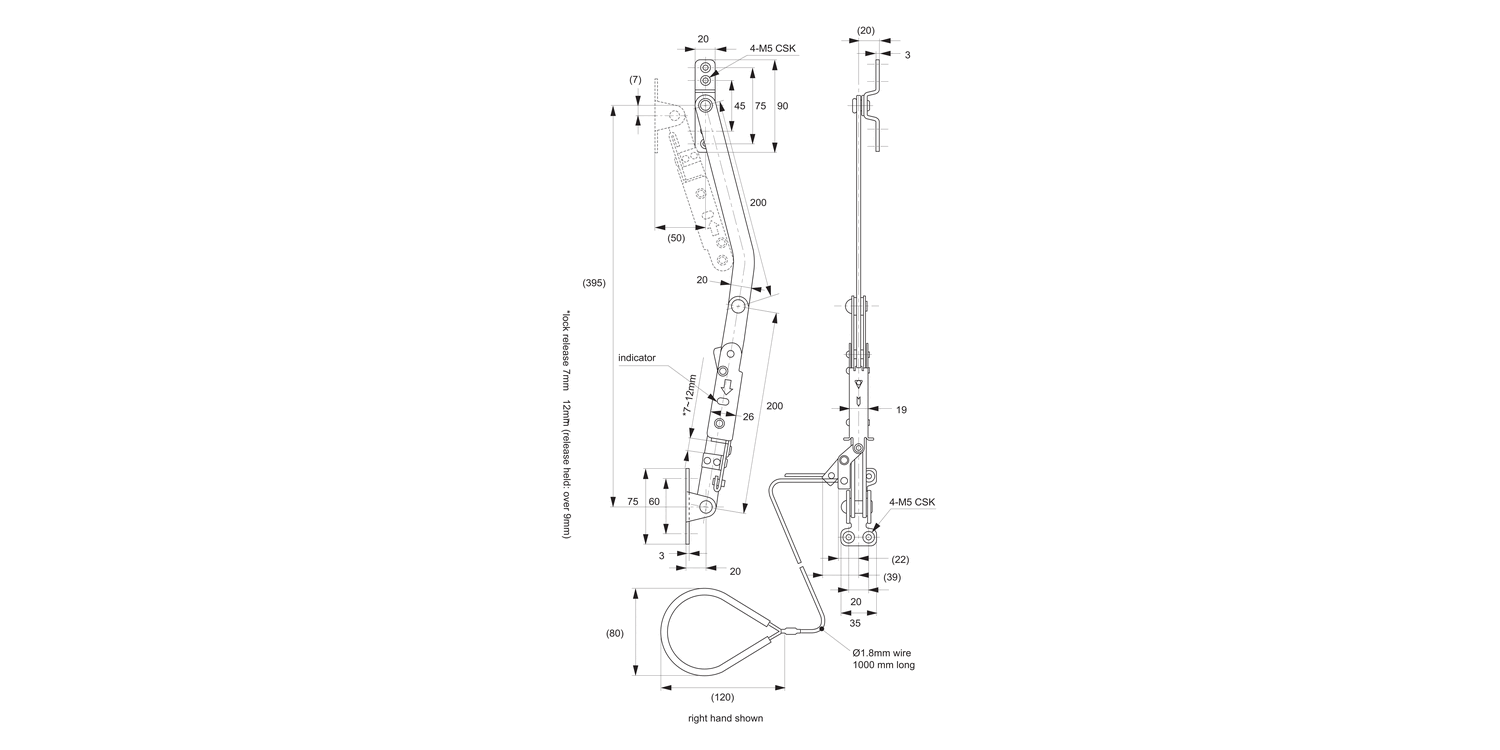 ST0510 Door Stays - Heavy Duty