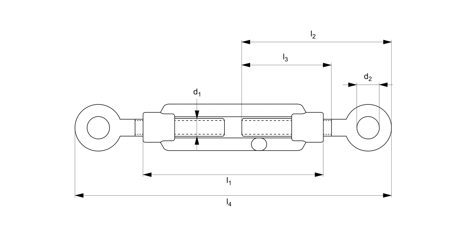 LP1340 Eye End Turnbuckles
