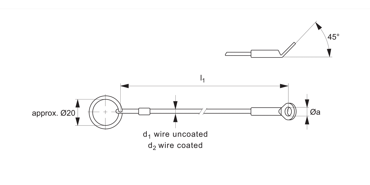 LA1076 Lanyard - Eyelet to Loop