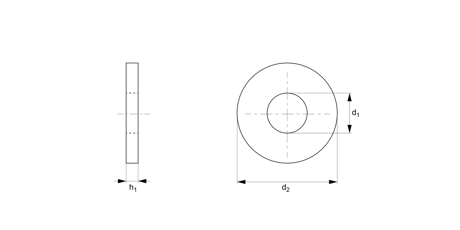 T0330.A4 Flat Washers Form A