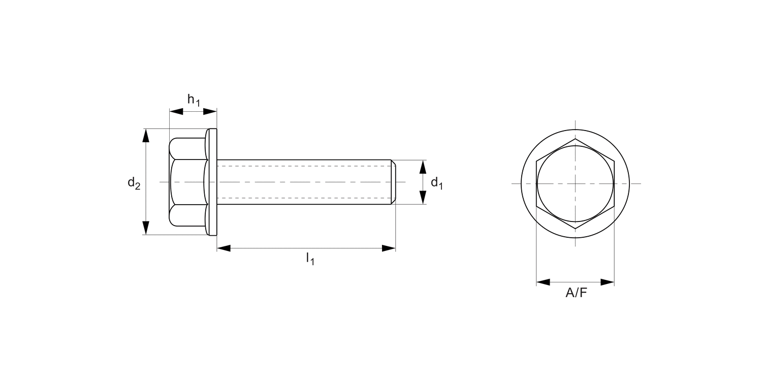 T0022.T5 Hexagon Flange Bolts