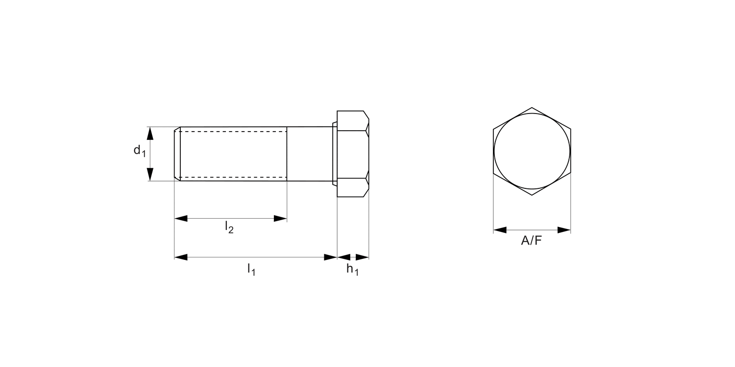 B0007.B0 Hexagon Head Bolts