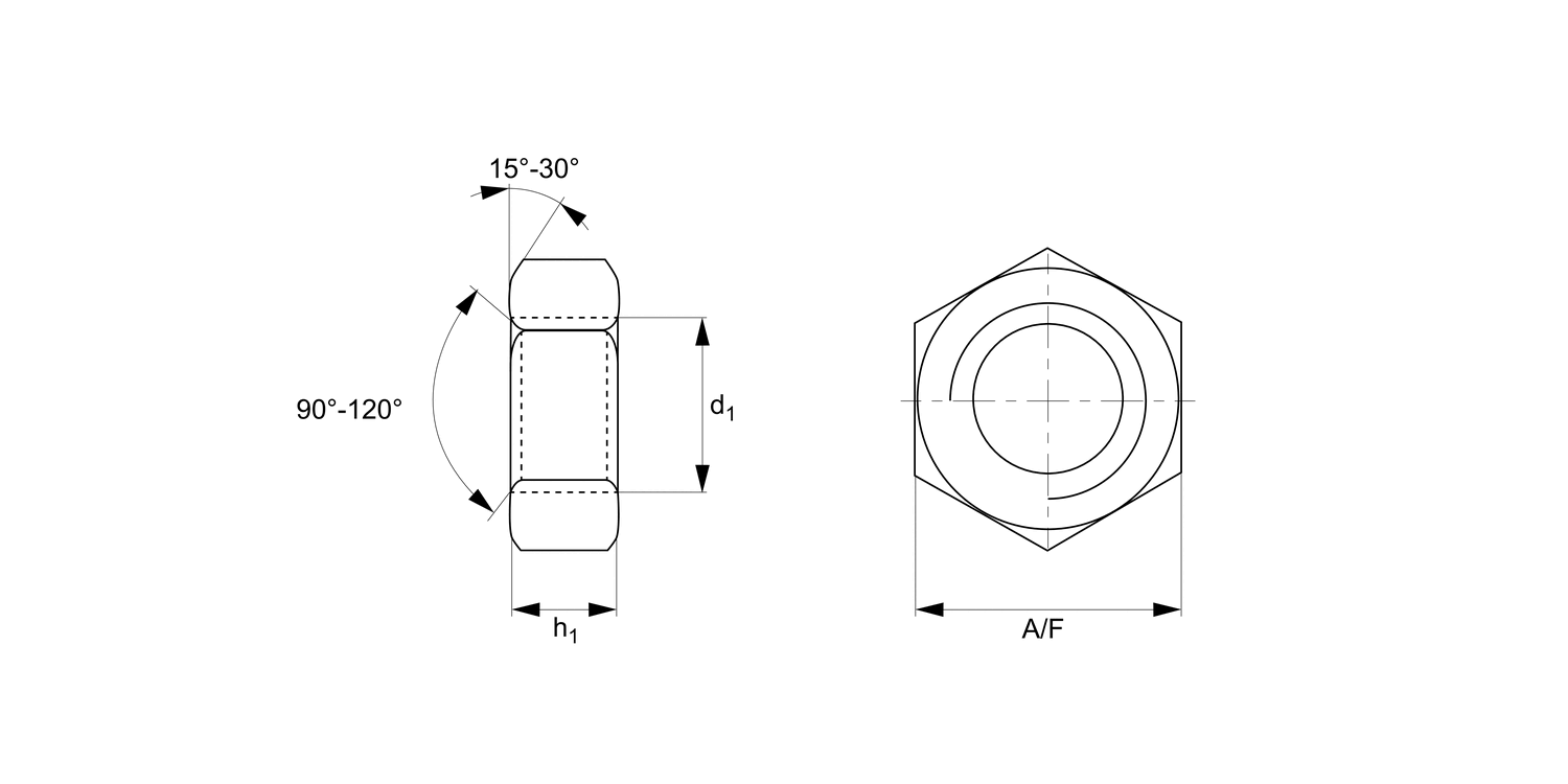 N0502.NP Hexagon Nuts