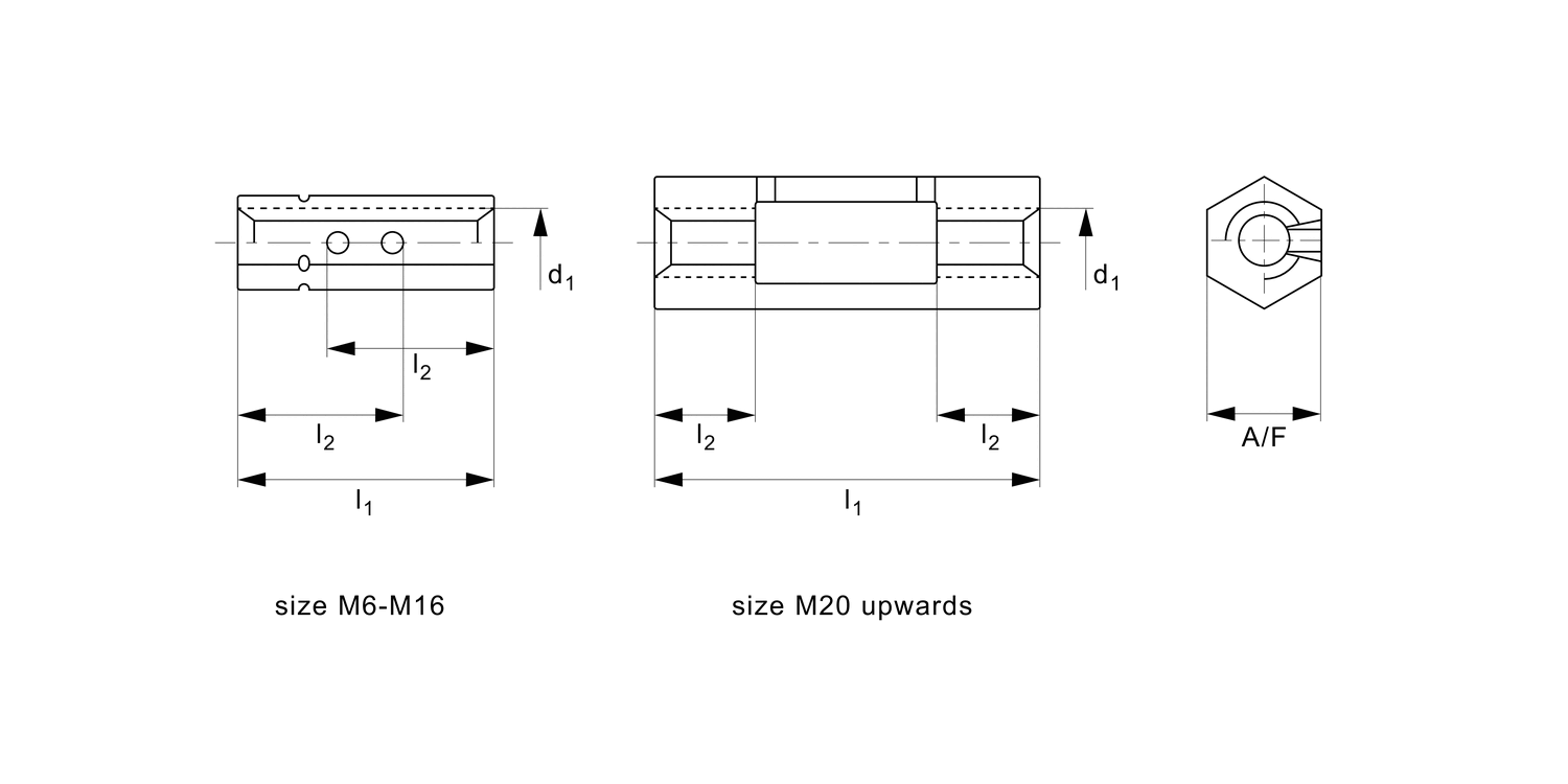 LP1326 Hexagonal Body Turnbuckles