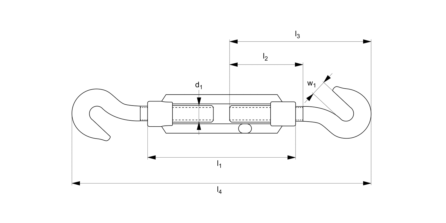 LP1344 Hook End Turnbuckles