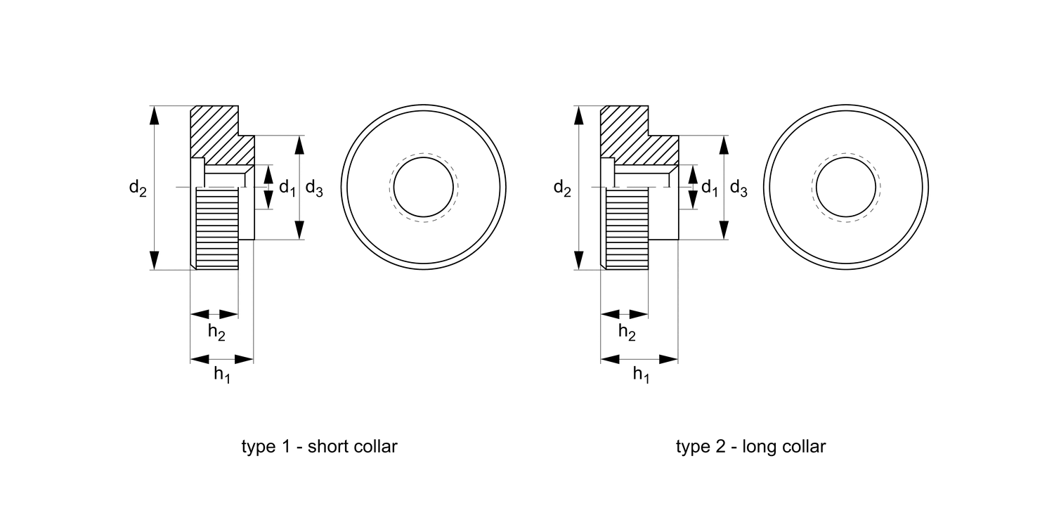 N0100.10N Knurled Nuts