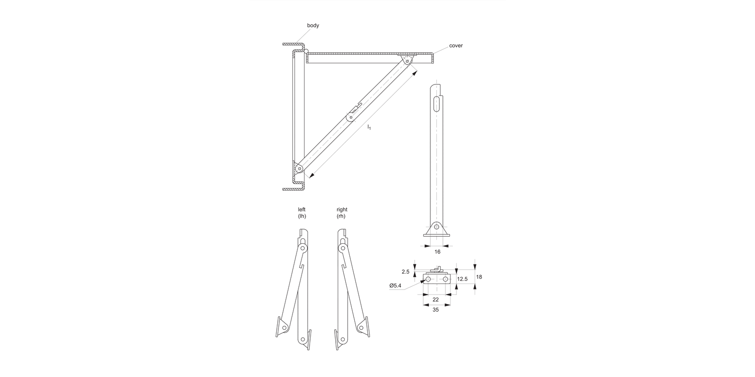 ST0014 Lid Stays