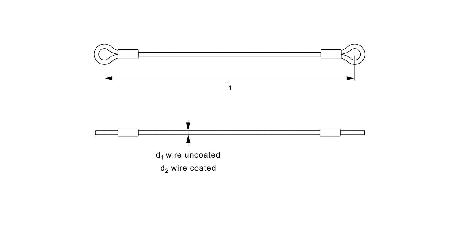 LA1060 Lanyard - Loop to Loop
