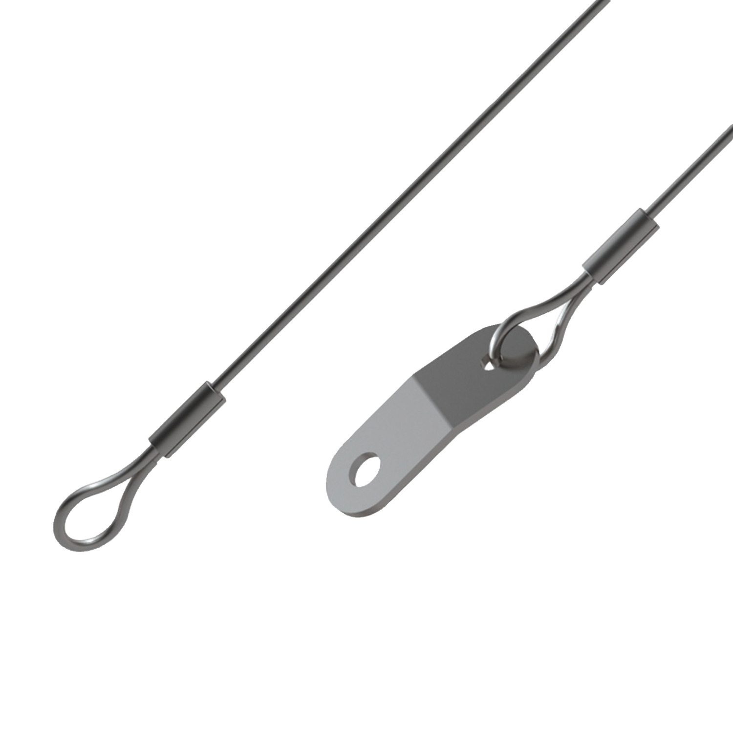 LA1015 Lanyard - Loop to Rectangular Tab