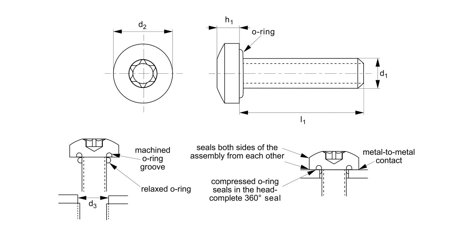 T0172 Pan Head Seal Screws