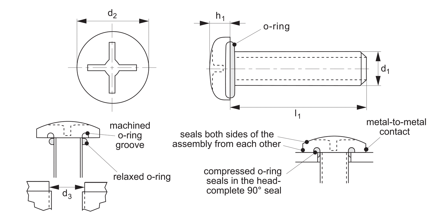 T0170 Pan Head Seal Screws