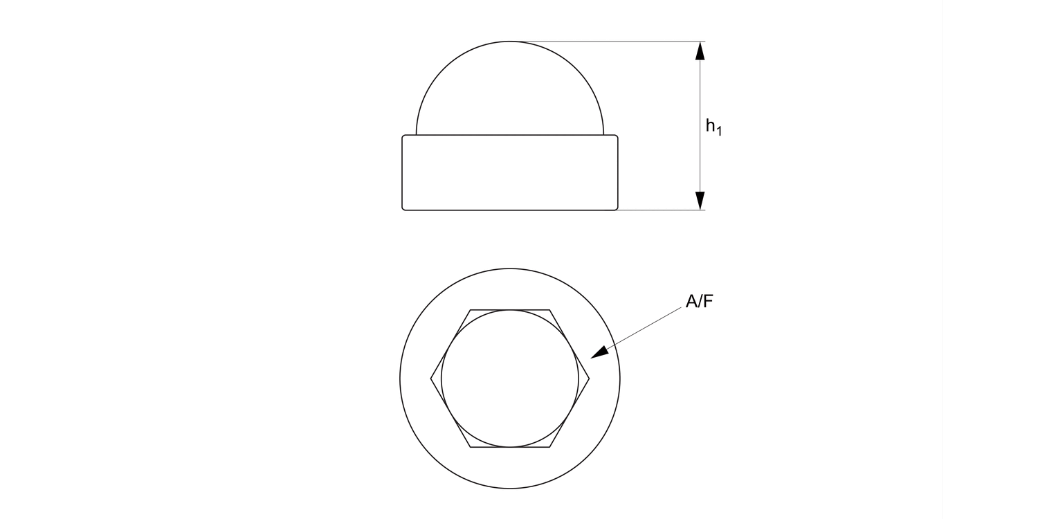 N0540 Plastic Nut Covers