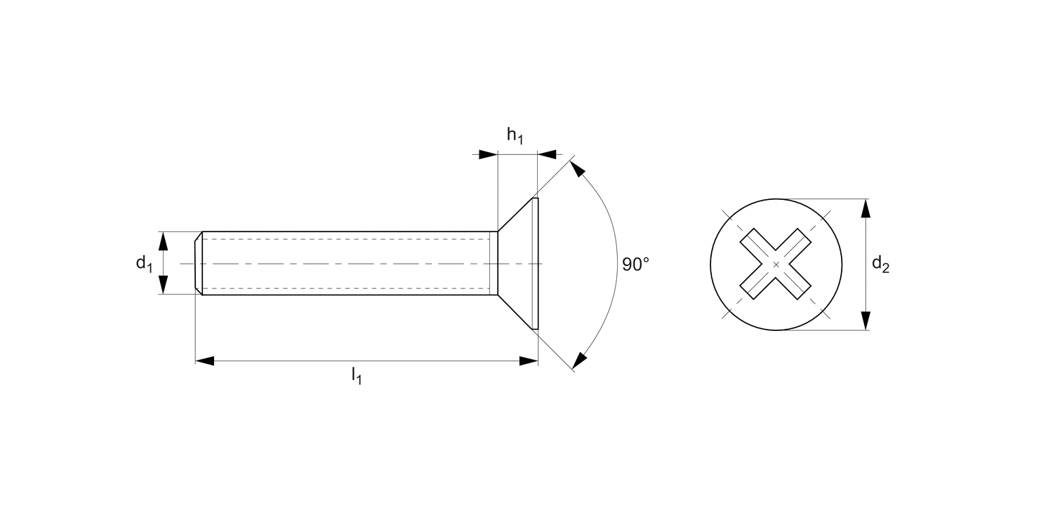 N0019.19N Pozi Countersunk Screw