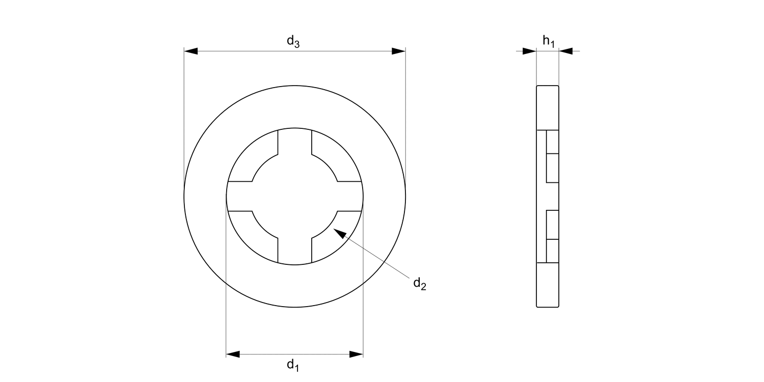 N0434.21N Retaining Washers
