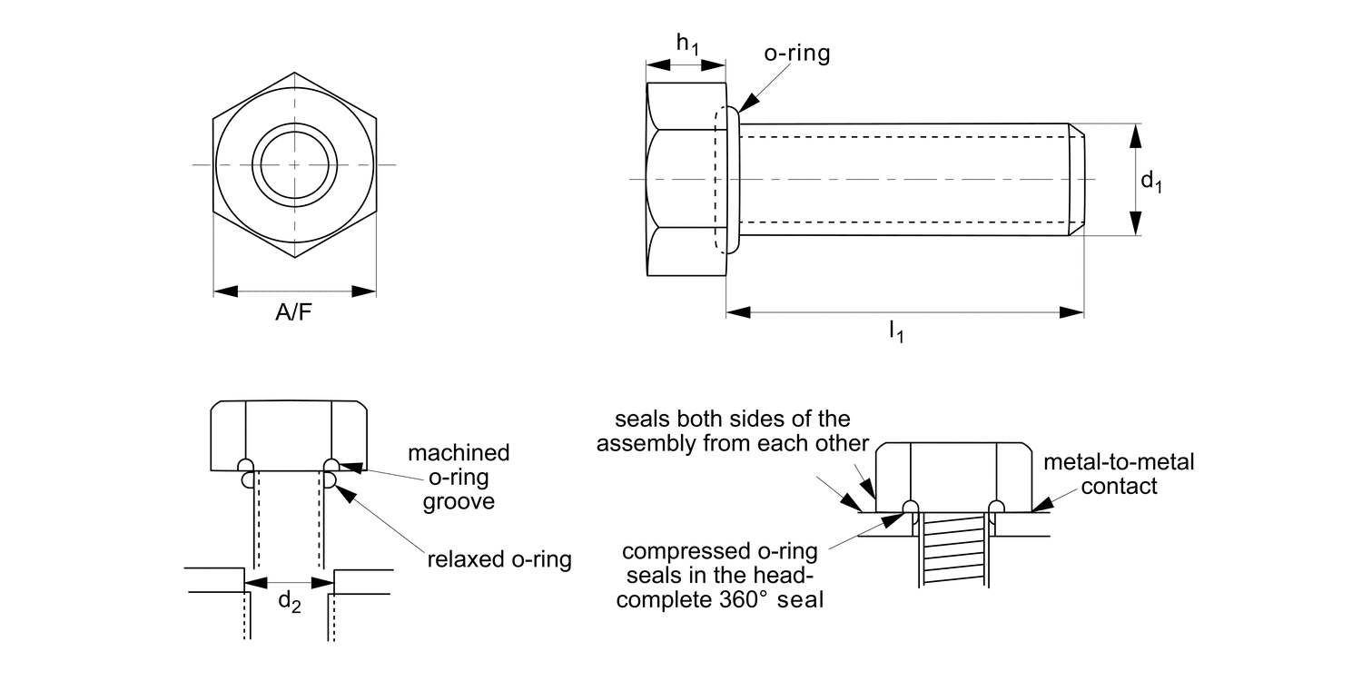 T0176 Integral Seal Bolts