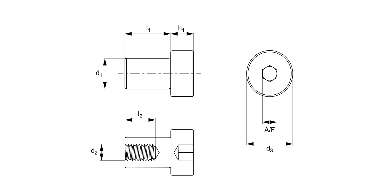 T0127.A4 Shoulder Nuts - Cap Head