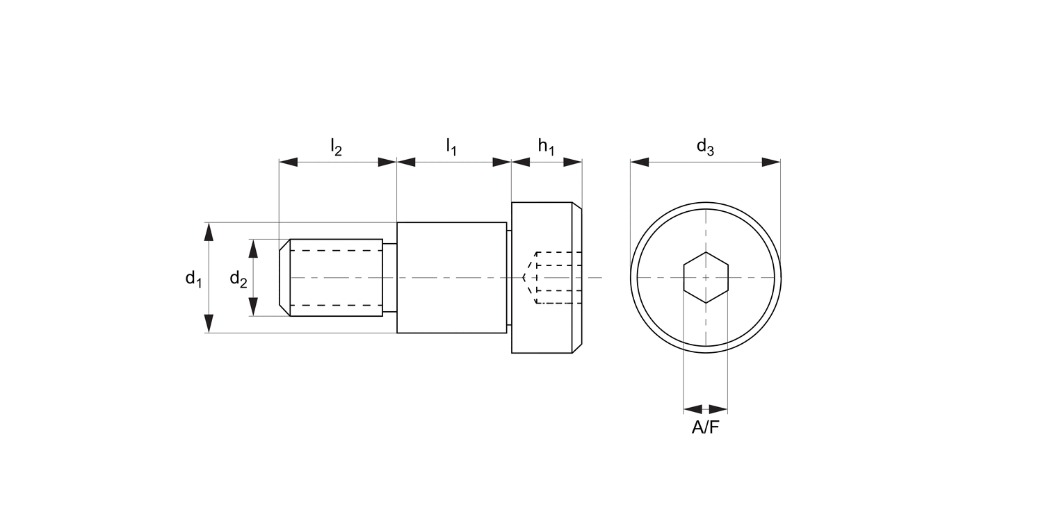 T0130.A2 Shoulder Screws - Cap Head