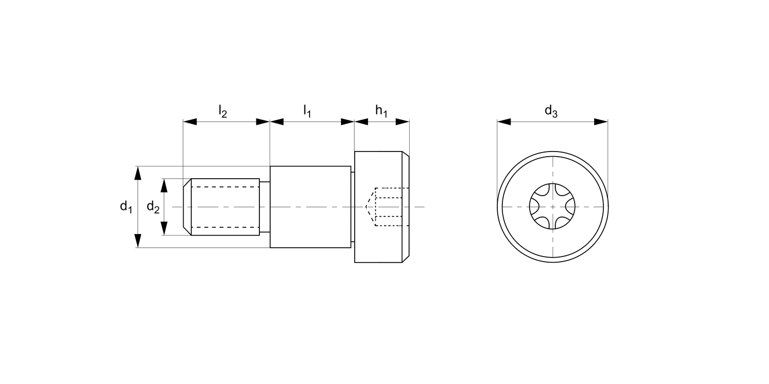 T0145.A4 Shoulder Screws - Cap Head