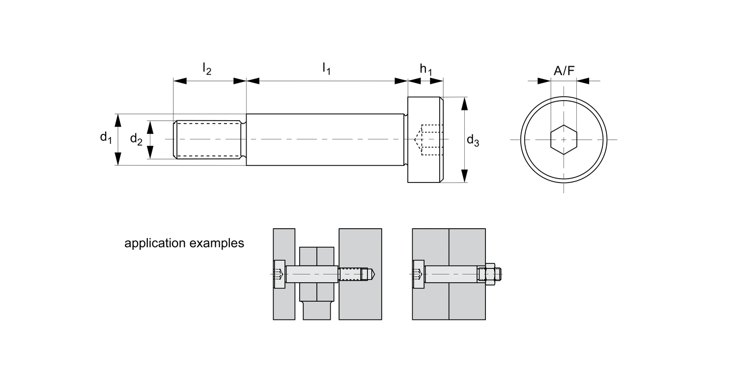 T0136 Shoulder Screws - Hex. Socket Head