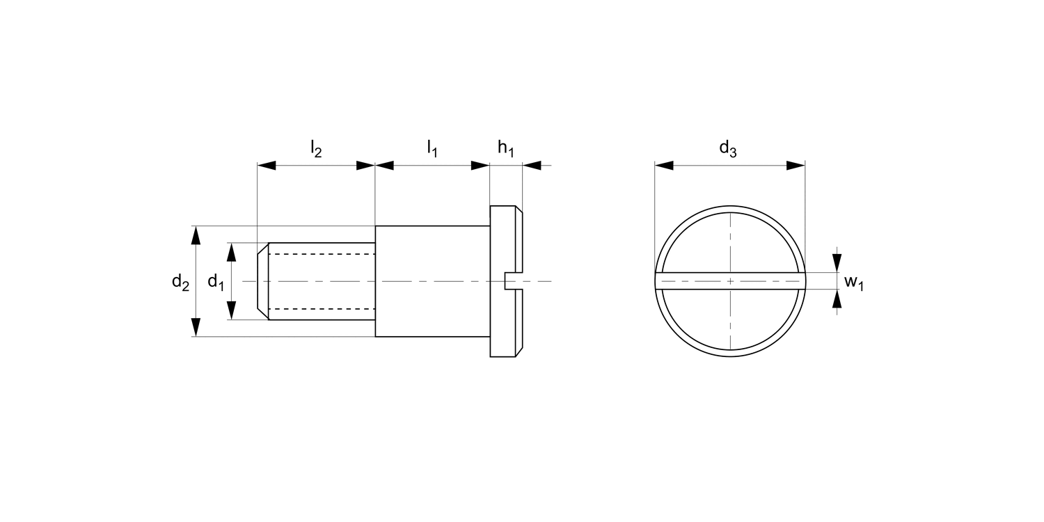 T0144.ZP Pan Head Shoulder Screws