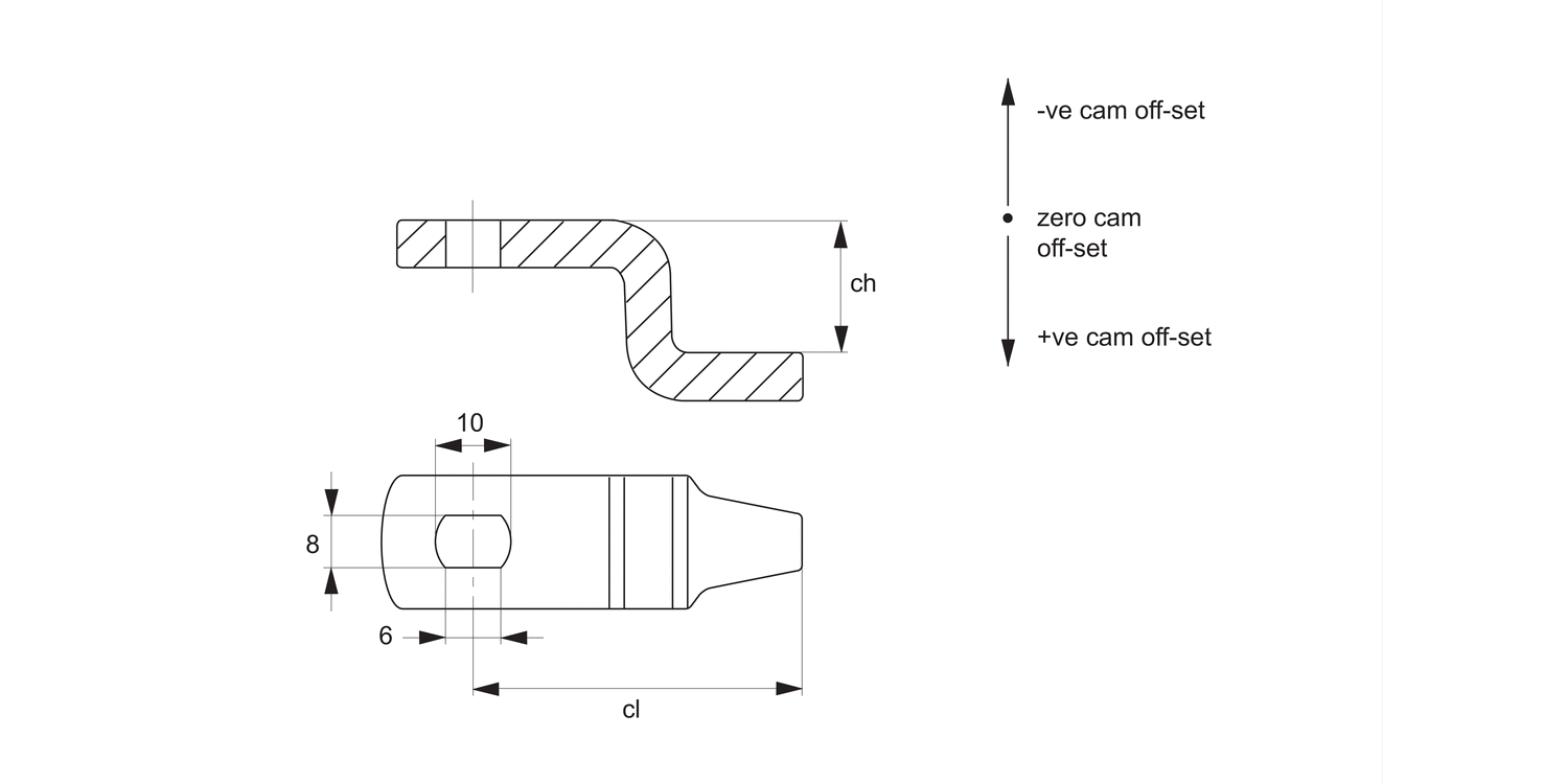 CC0030 Single Point Cams - Steel