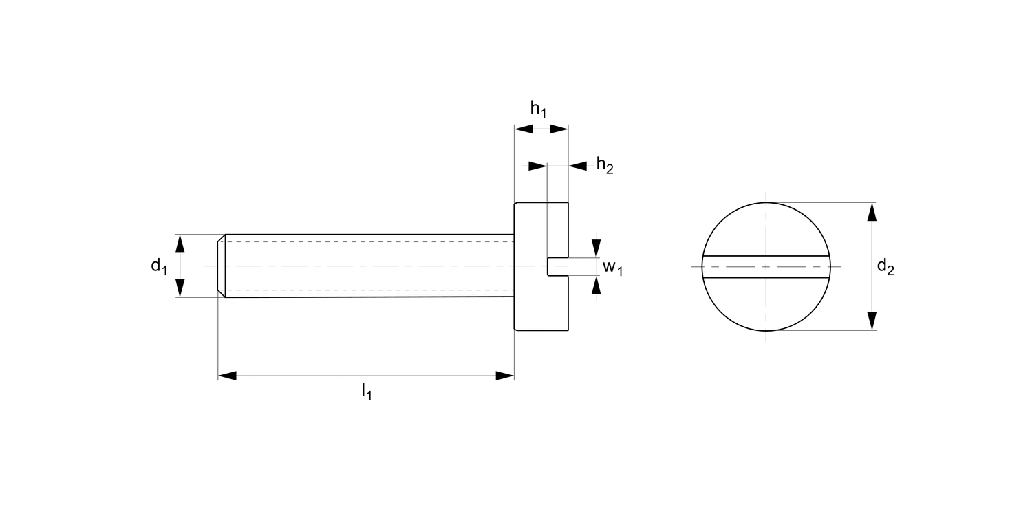 N0001.84N Slot Cheese Machine Screws