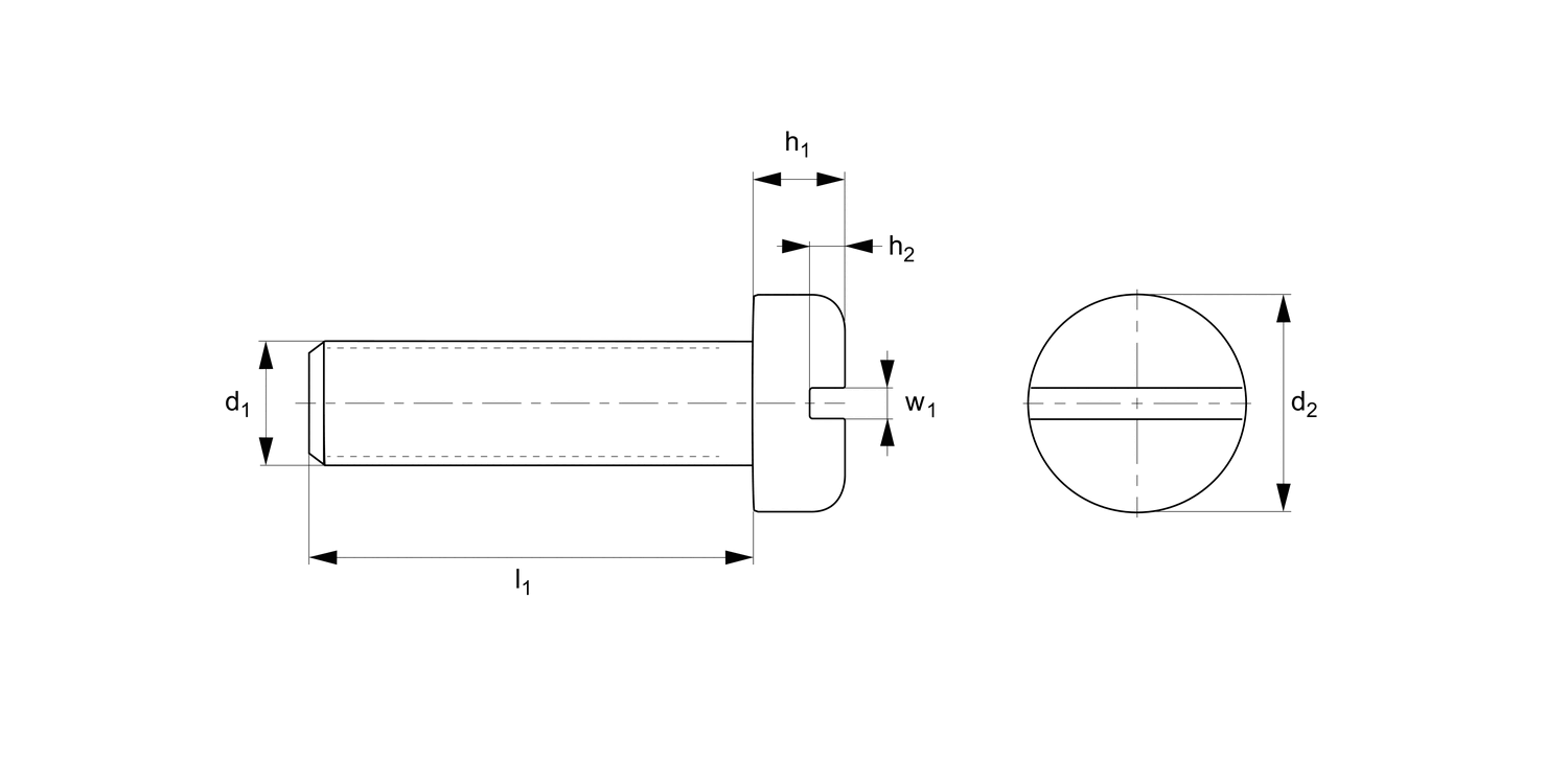 N0004.85N Slot Pan Screw