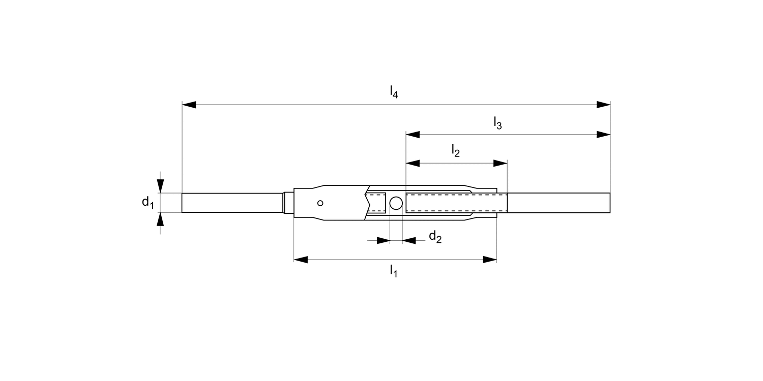 LP1306 Stud End Pipe Body Turnbuckles