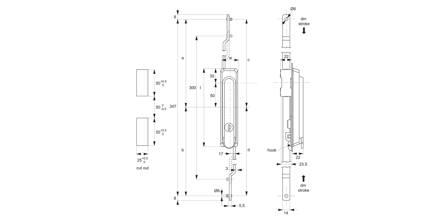 PL0520 Swing Handle - with Rod Control