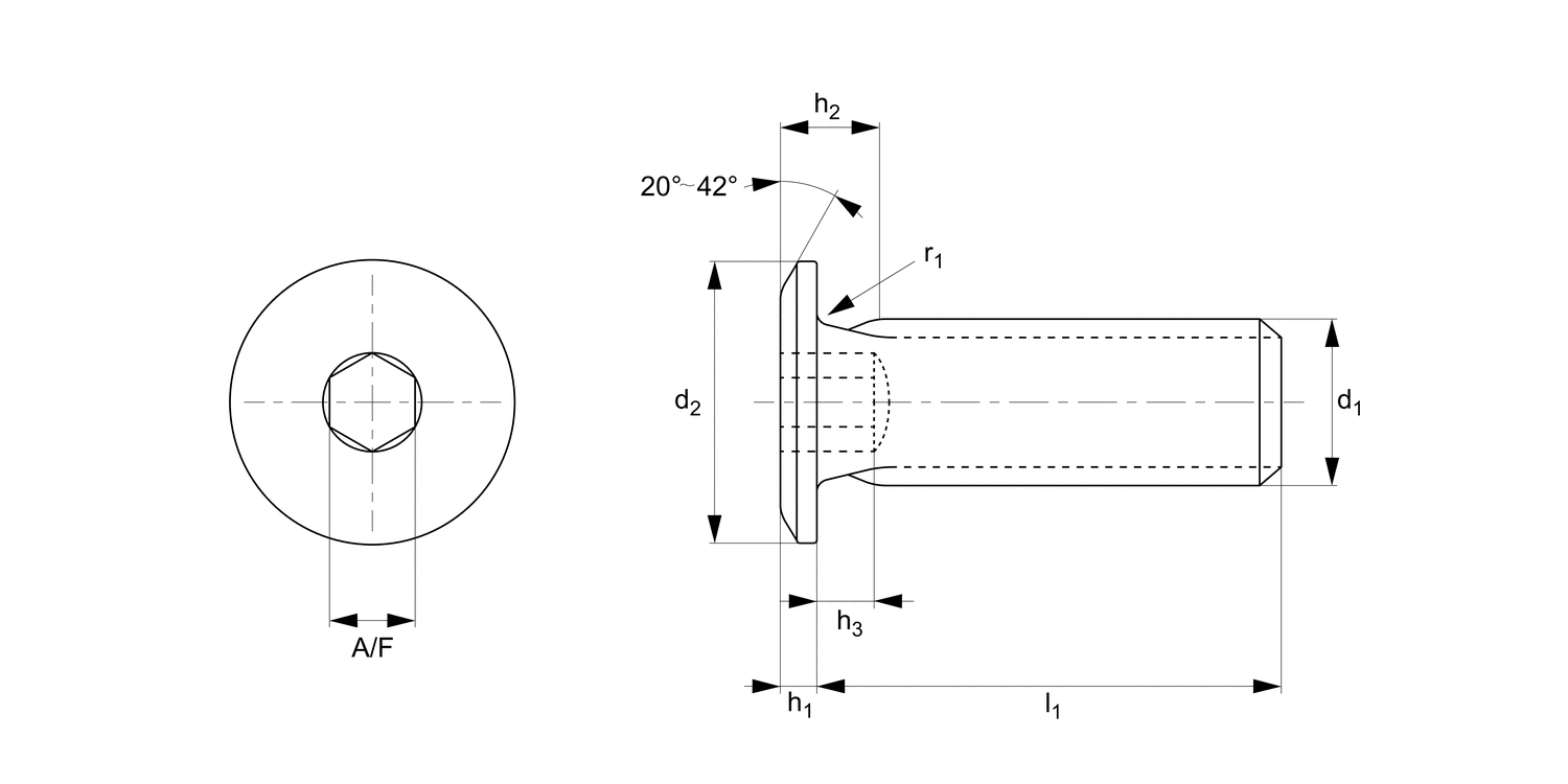 T0208.A4 Ultra Low Head Cap Screws