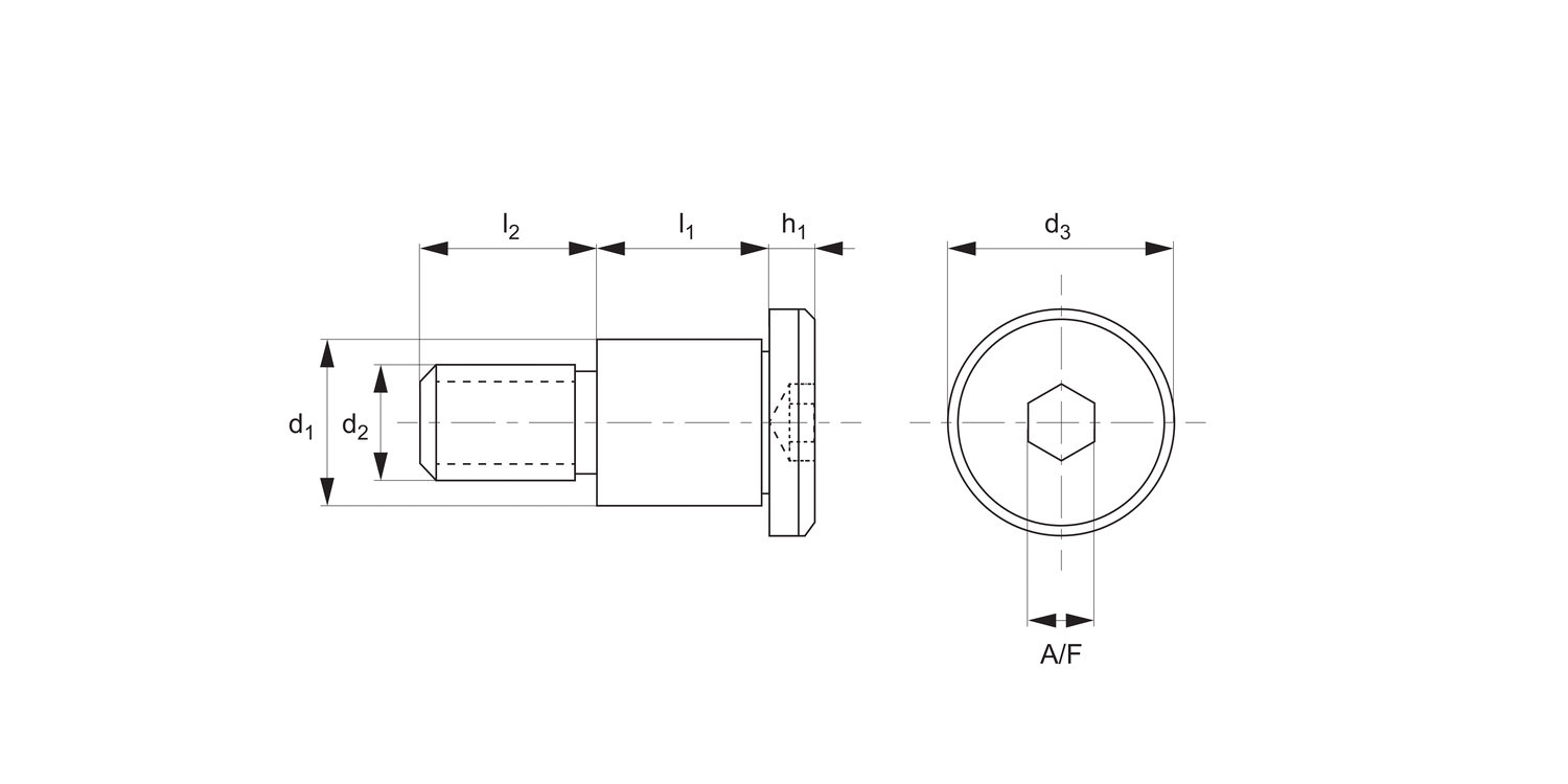 T0134.A4 Ultra Low Head - Shoulder Screw
